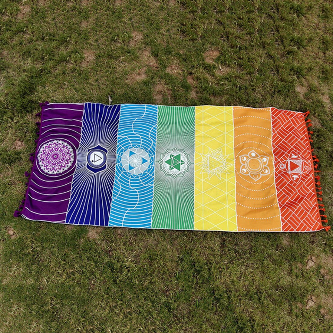 Polyester Bohemian Wall Hanging India Beach Yoga Mat