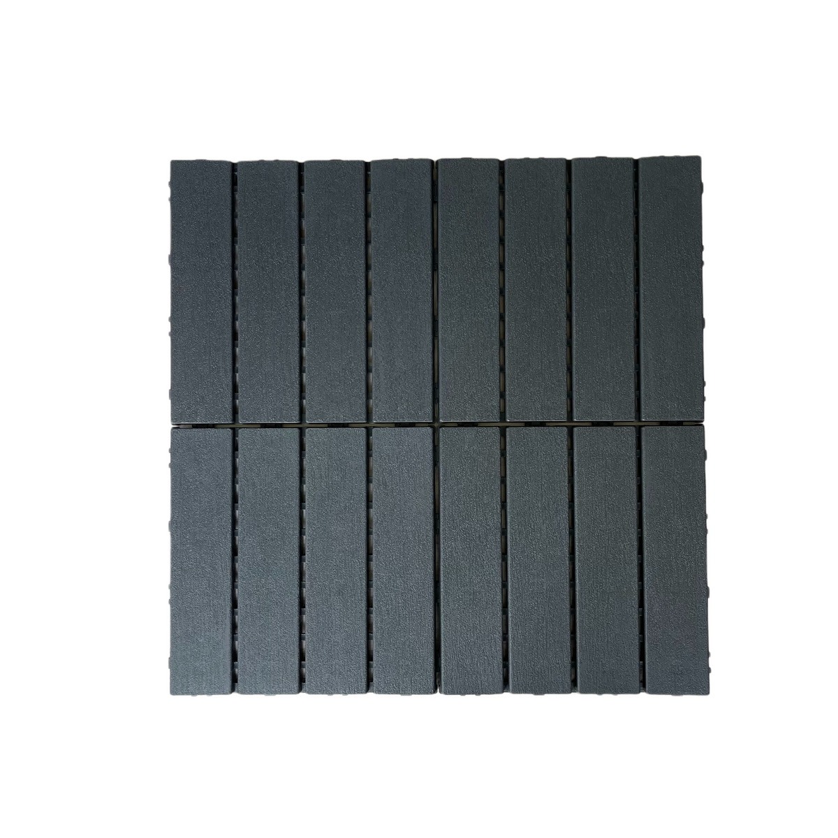 Plastic Interlocking Deck Tiles,44 Pack Patio Deck Tiles,12"x12" Square Waterproof Outdoor Flooring All Weather Use, Patio Floor Decking Tiles for Porch Poolside Balcony Backyard (Dark Grey 44 pack)