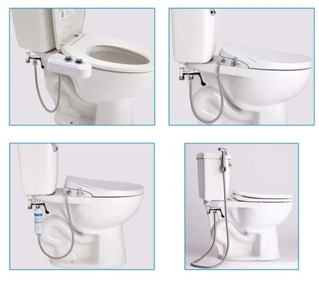 Bidet Sprayer for Toilet, Handheld Cloth Diaper Sprayer, Bathroom Sprayer Kit Spray Attachment with Hose, Stainless Steel Easy Install Great Water Pressure for Bathing Pets, Feminine Hygiene