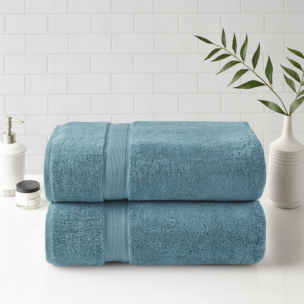 800gsm 100% Cotton Bath Sheet Antimicrobial 2 Piece Set