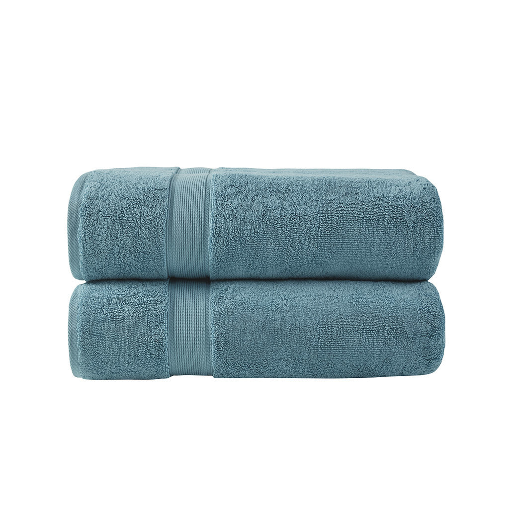 800gsm 100% Cotton Bath Sheet Antimicrobial 2 Piece Set