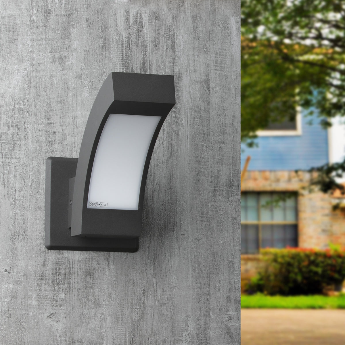 Inowel Wall Lights Outdoor Wall Sconce Modern LED Patio Porch Lights Aluminum Exterior Light Fixture Waterproof IP54 for Hallway House Backyard Garage 12557
