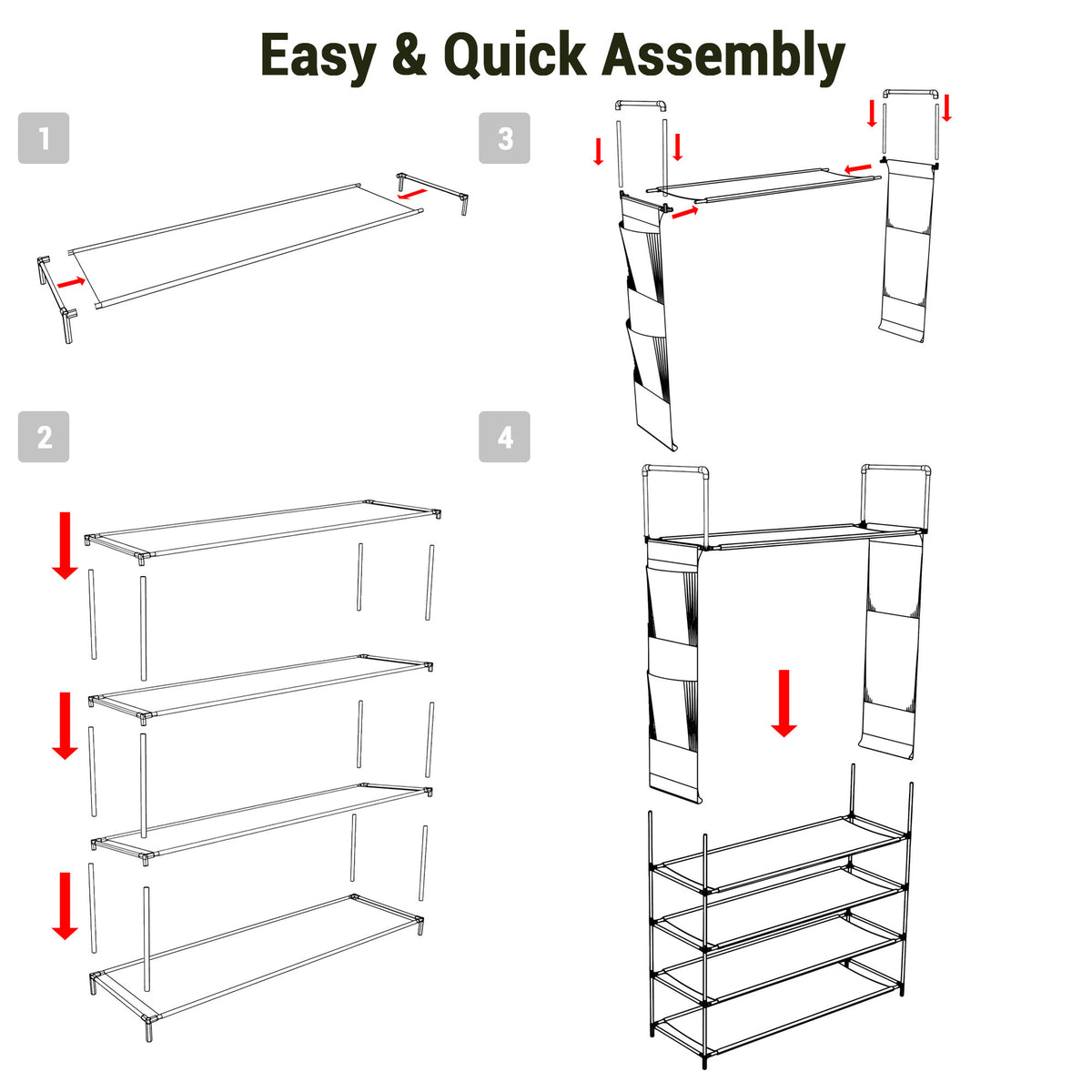 5 Tiers Shoe Rack