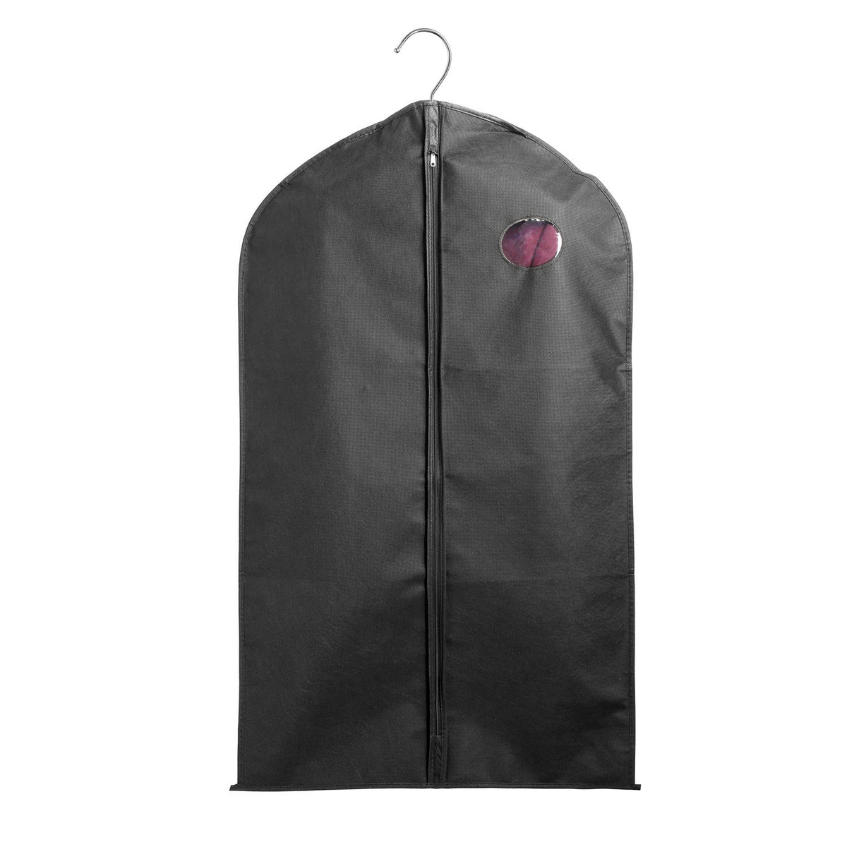 5Pcs 39" Garment Bags Hanging Suit Bags Covers Breathable with Full Zipper Transparent Window