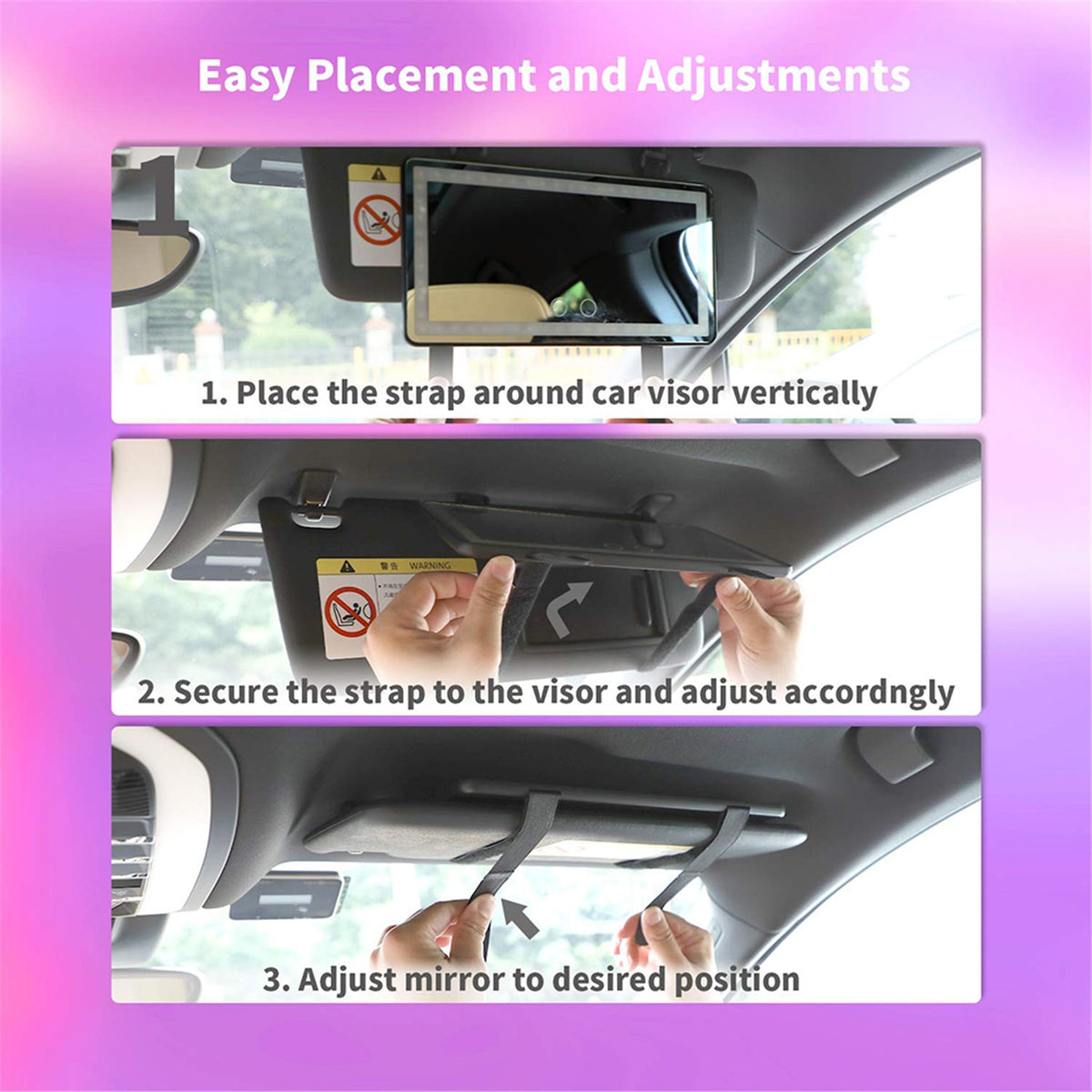 Universal Car Sun Visor Mirror