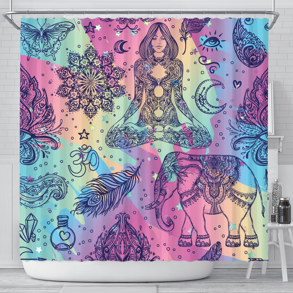 Boho Hippi Shower Curtain