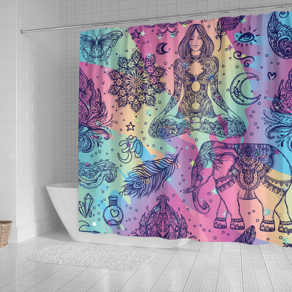 Boho Hippi Shower Curtain