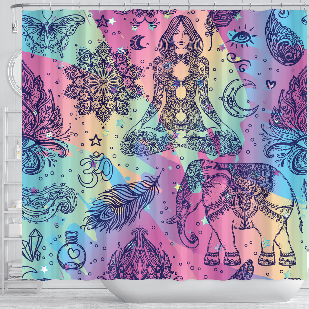 Boho Hippi Shower Curtain