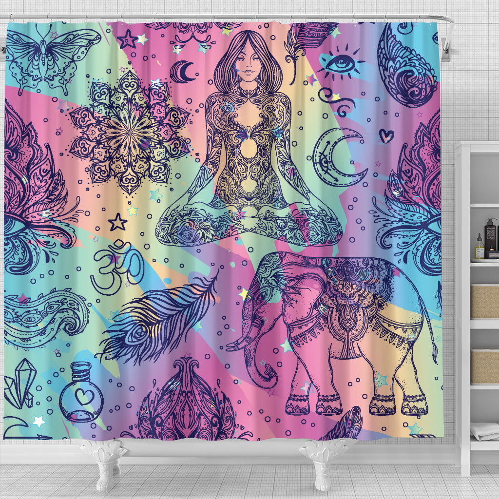 Boho Hippi Shower Curtain