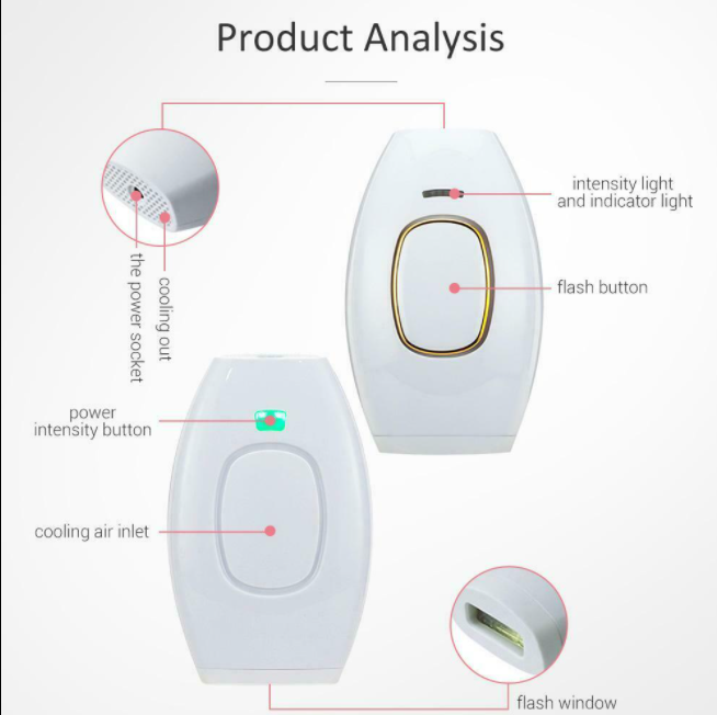 Portable Home Laser Hair Removal System - 300,000 Flash Capacity Gives You a Full Body Treatment